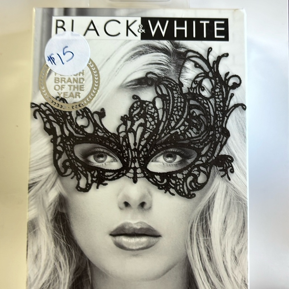 The Ouch Royal Black lace mask